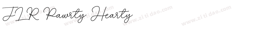 JLR Pawrty Hearty字体转换